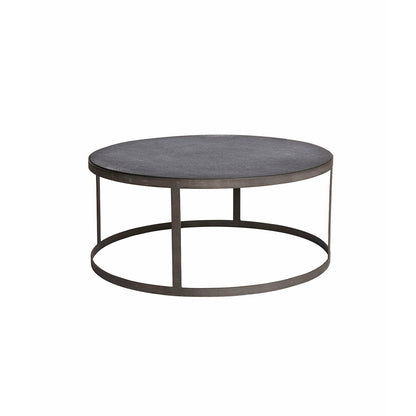 Sofabord Low - Sort - Jern/Kadappa sten - H: 36 Ø: 82 cm - Muubs - DesignGaragen.dk