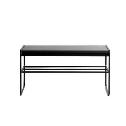 Bænk Copenhagen - Sort - Jern tube Ø16/Metal plade 2mm - W90 H47 D35cm - Muubs - DesignGaragen.dk