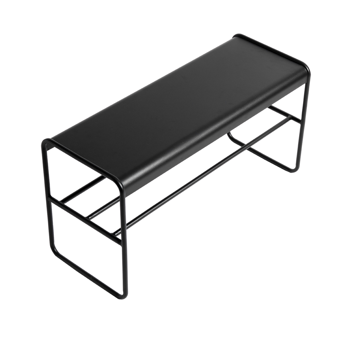 Bænk Copenhagen - Sort - Jern tube Ø16/Metal plade 2mm - W90 H47 D35cm - Muubs - DesignGaragen.dk