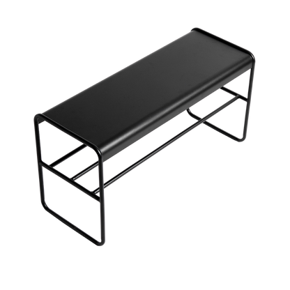 Bænk Copenhagen - Sort - Jern tube Ø16/Metal plade 2mm - W90 H47 D35cm - Muubs - DesignGaragen.dk
