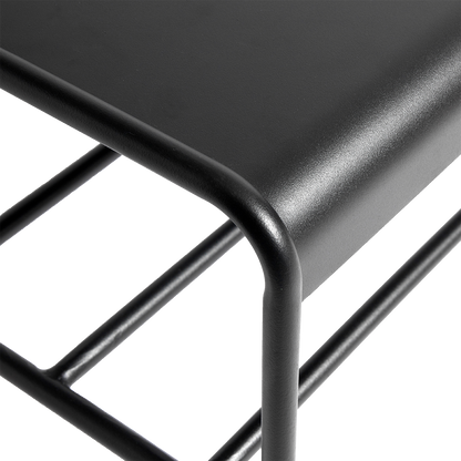 Bænk Copenhagen - Sort - Jern tube Ø16/Metal plade 2mm - W90 H47 D35cm - Muubs - DesignGaragen.dk