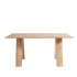 Muubs Spisebord Angle, Eg Natur/hvidolieret - L: 160 B: 90 H: 74 cm - DesignGaragen.dk.