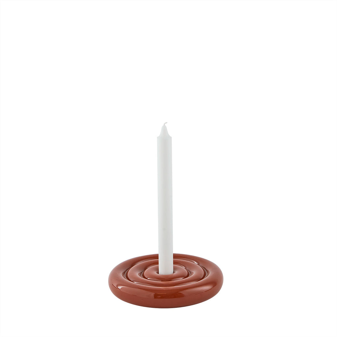 Oyoy Living Savi Ceramic Candlestick - Niedrig - Muskatnuss