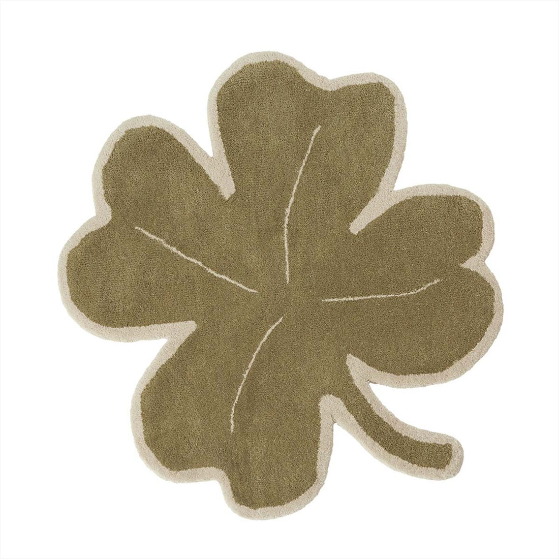 OYOY MINI Lucky Clover Gulvtæppe - Grøn