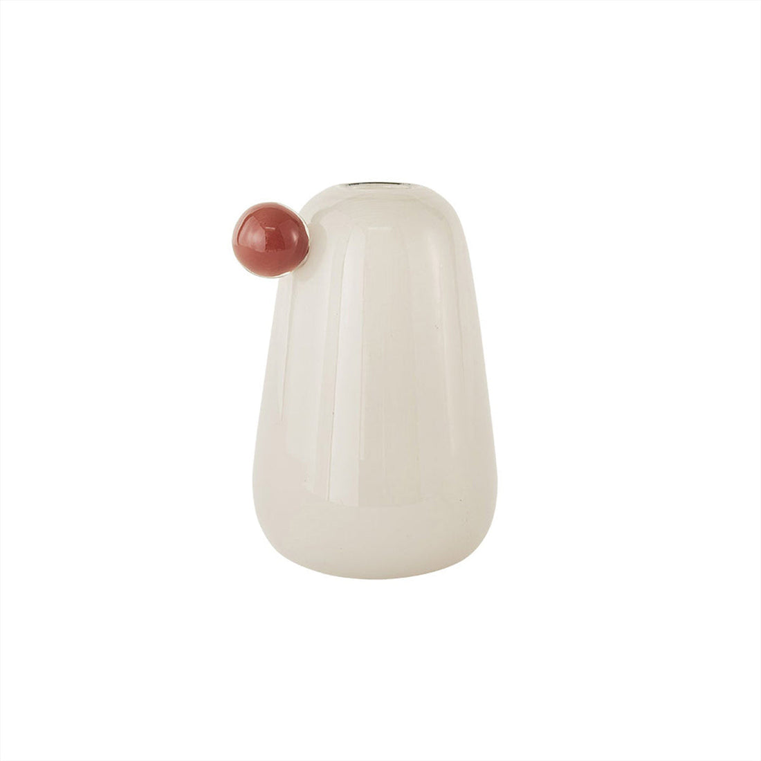 Oyoy Living Inka Vase - klein - rohes Weiß