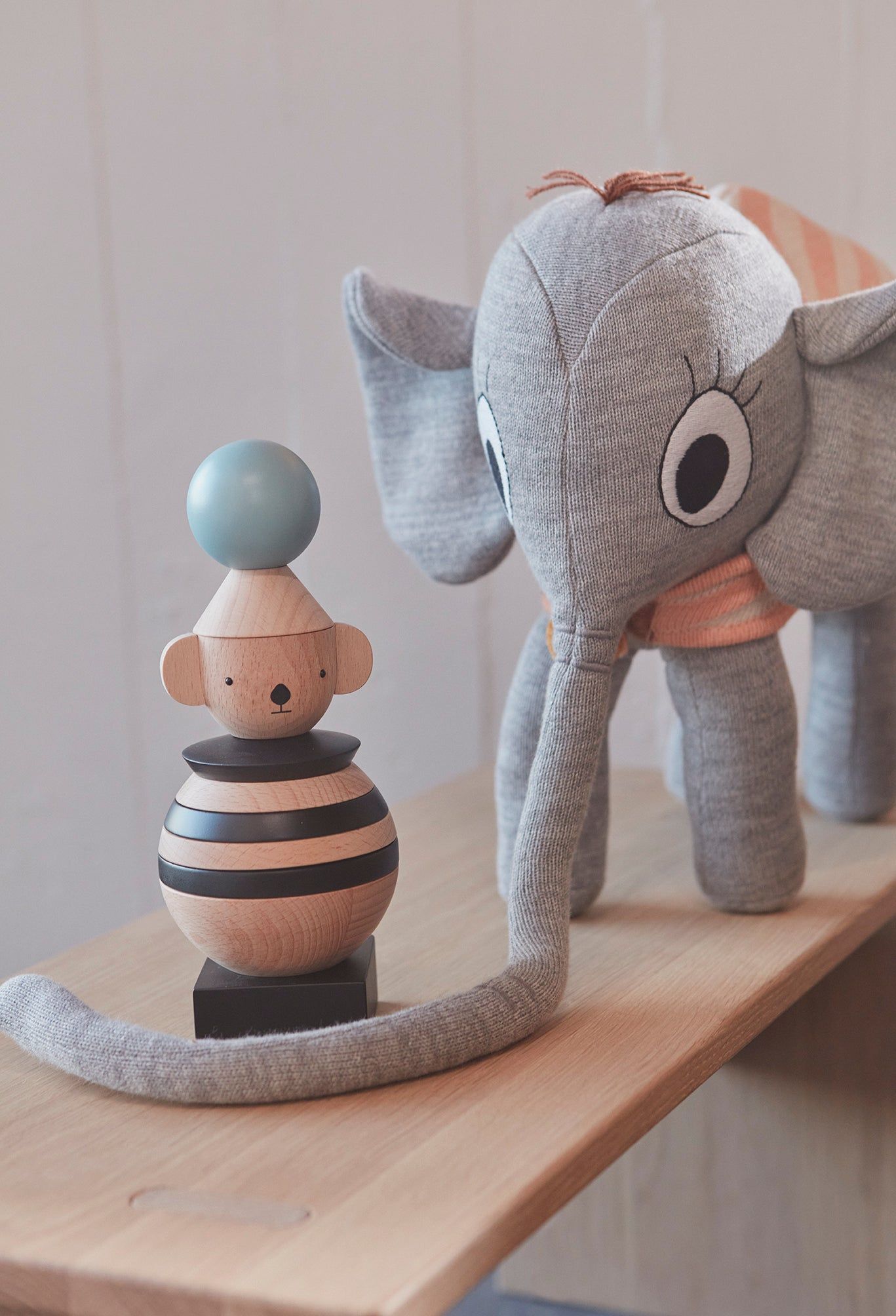 Oyoy Mini Ramboline Elefant - Grau