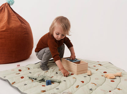 Oyoy Mini Velvet Bag Chair - Karamell