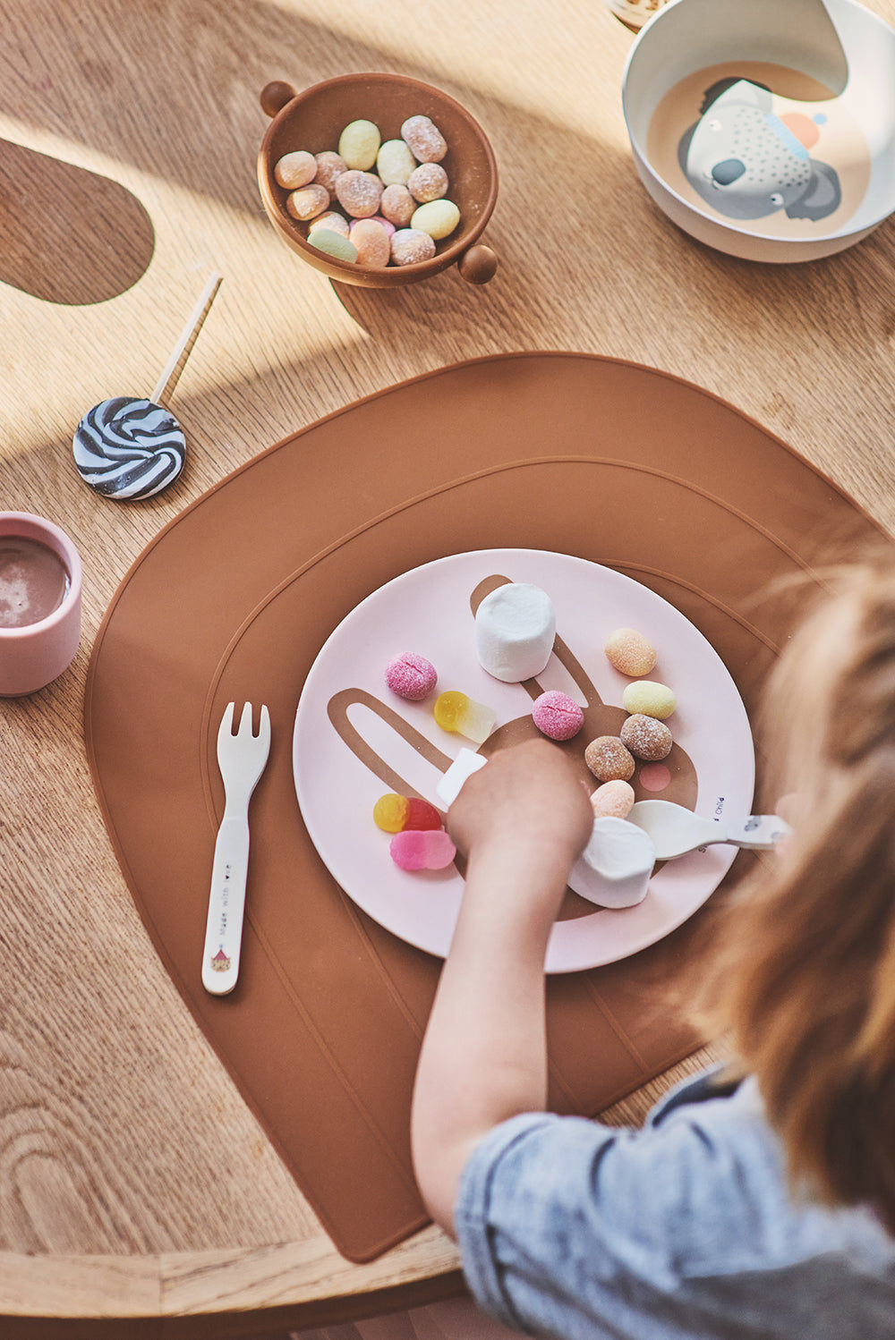 OYOY MINI Tiny Inka Skål - Pakke med 2 - Karamel / Rosa