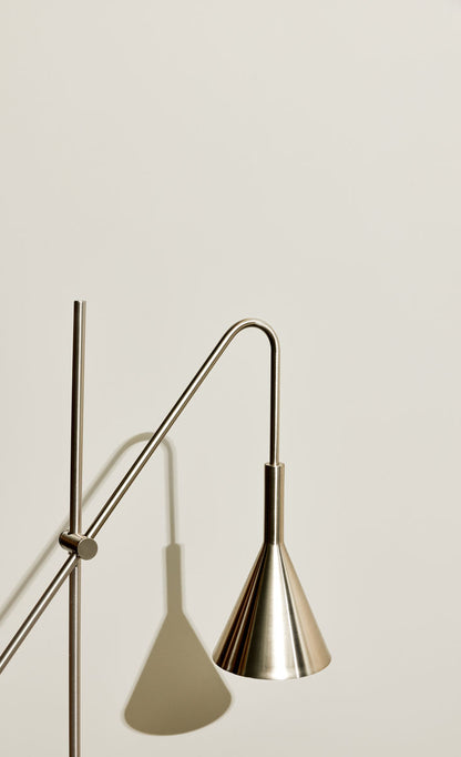 Hübsch Seilwandlampel Nickel