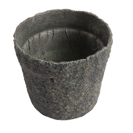 Krukke Mosu 16 - Mos grøn - Cement med rå sand finish - H: 16 Ø: 17 cm - Muubs - DesignGaragen.dk