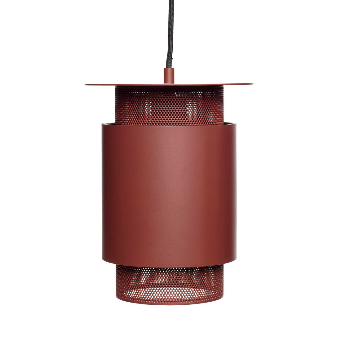 Hübsch - Lampe, metal/mesh, rød - ø20xh26cm - Hübsch - DesignGaragen.dk