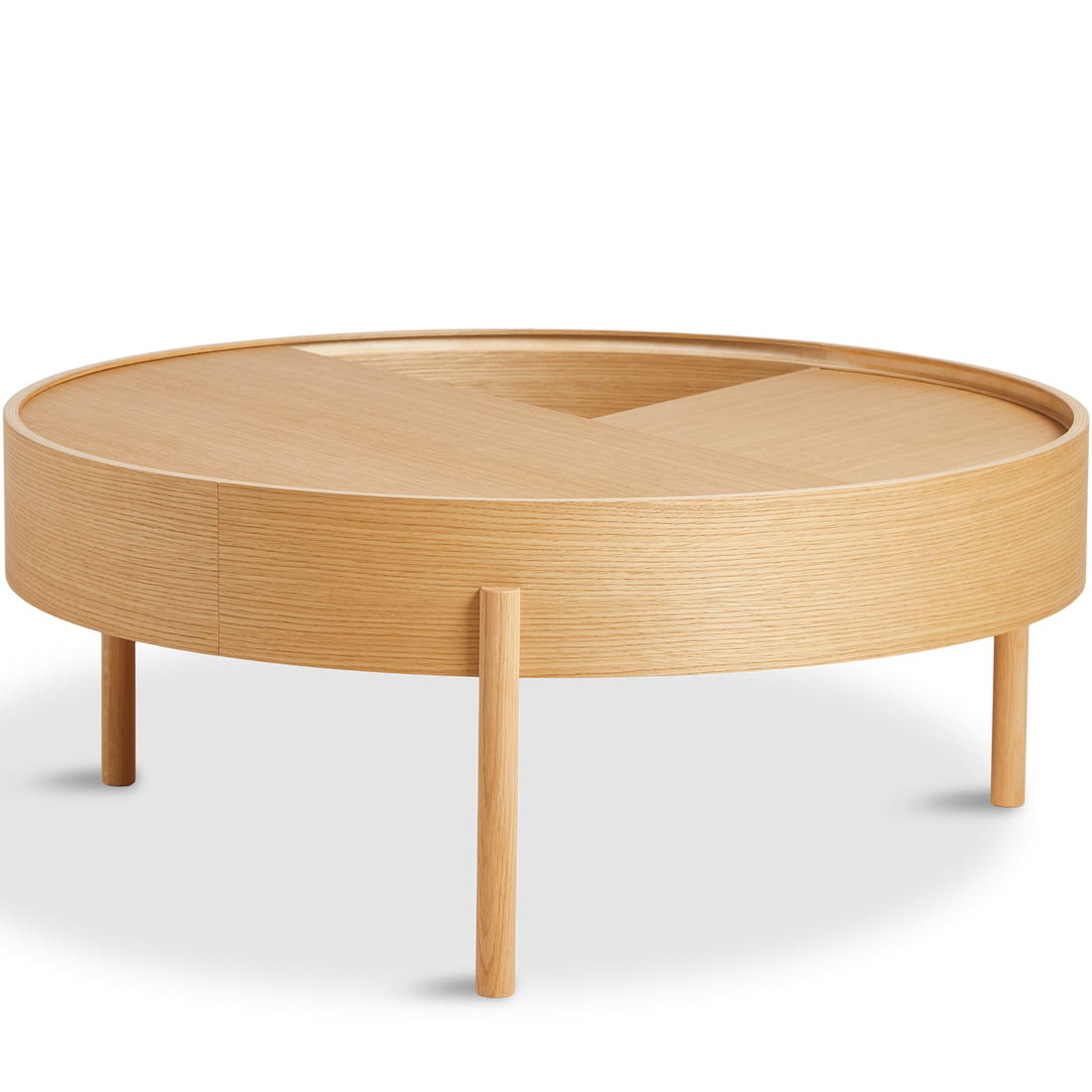 Woud - Arc Couchtisch (89 cm) - Ökale Eiche