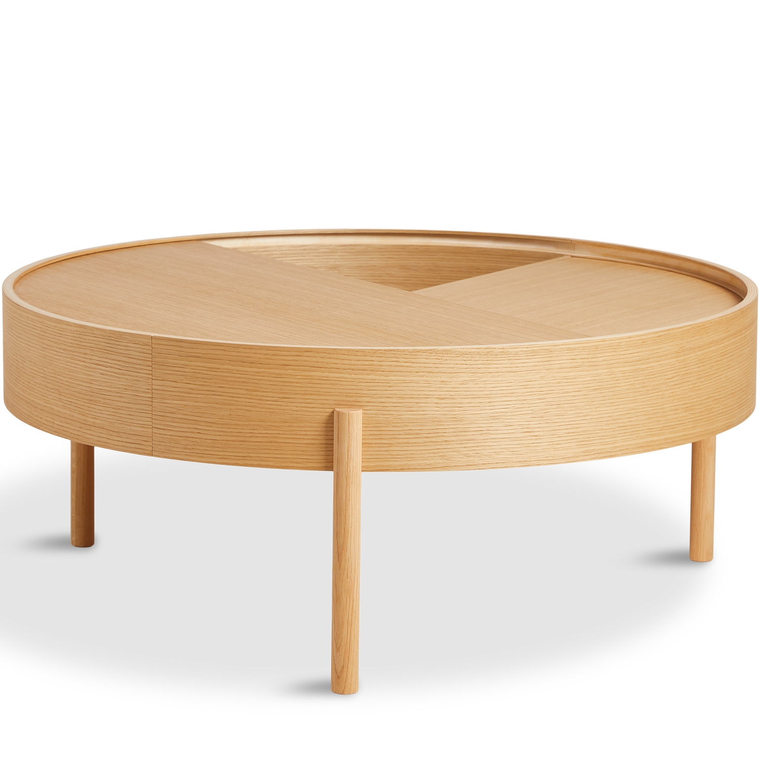 WOUD - Arc coffee table (89 cm) - Oiled oak - WOUD - DesignGaragen.dk