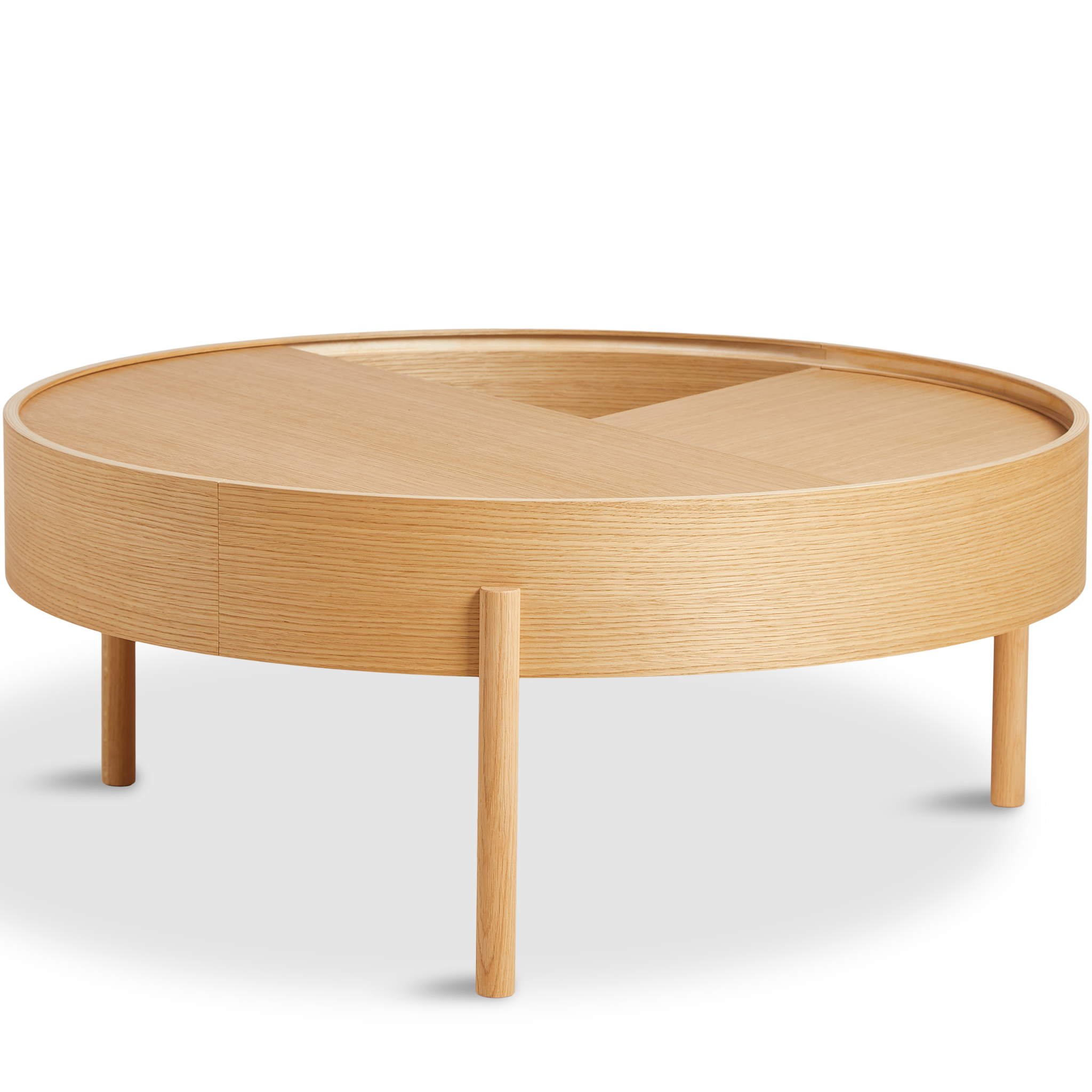 WOUD - Arc coffee table (89 cm) - Oiled oak - WOUD - DesignGaragen.dk