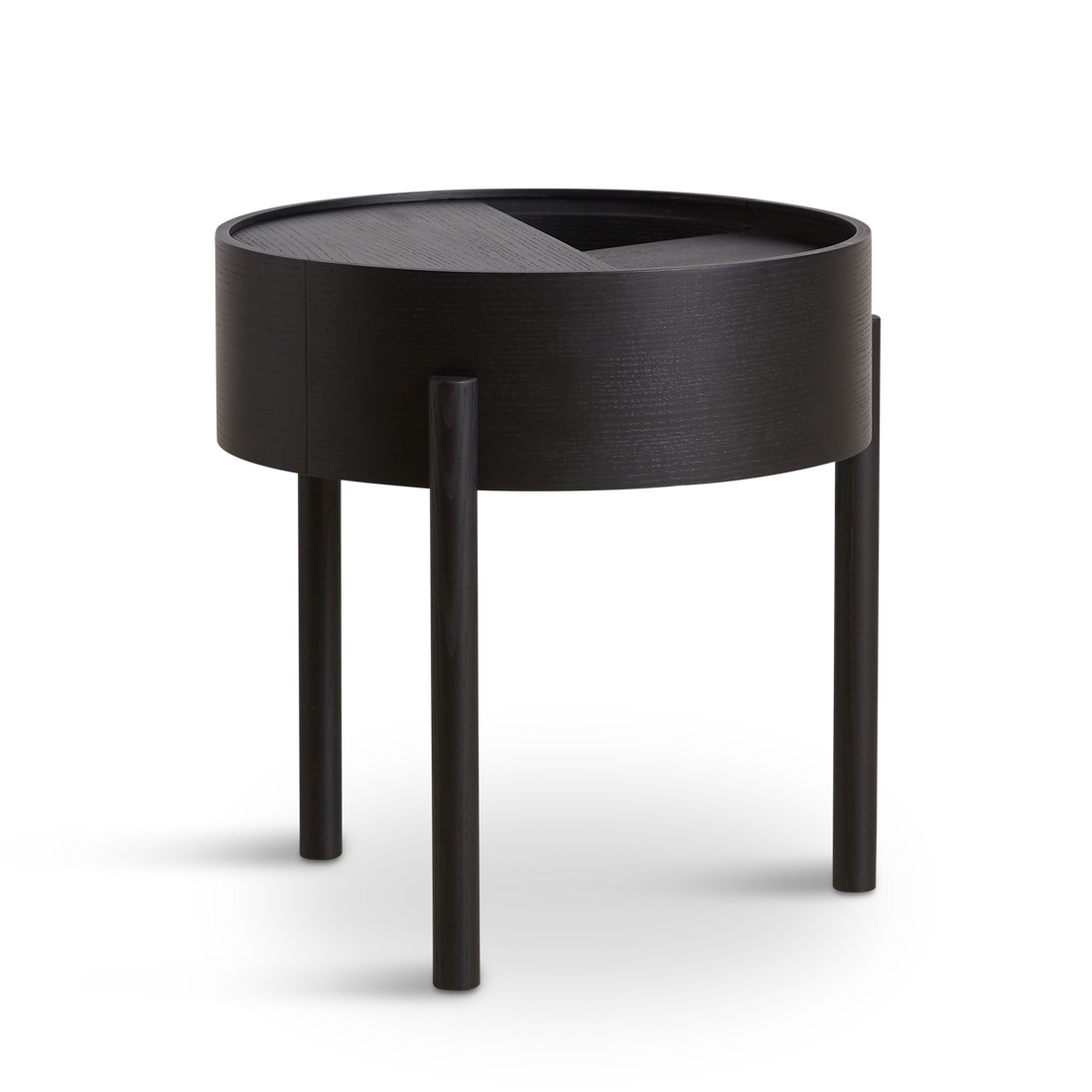 Woud - ARC Side Table (42 cm) - Schwarz