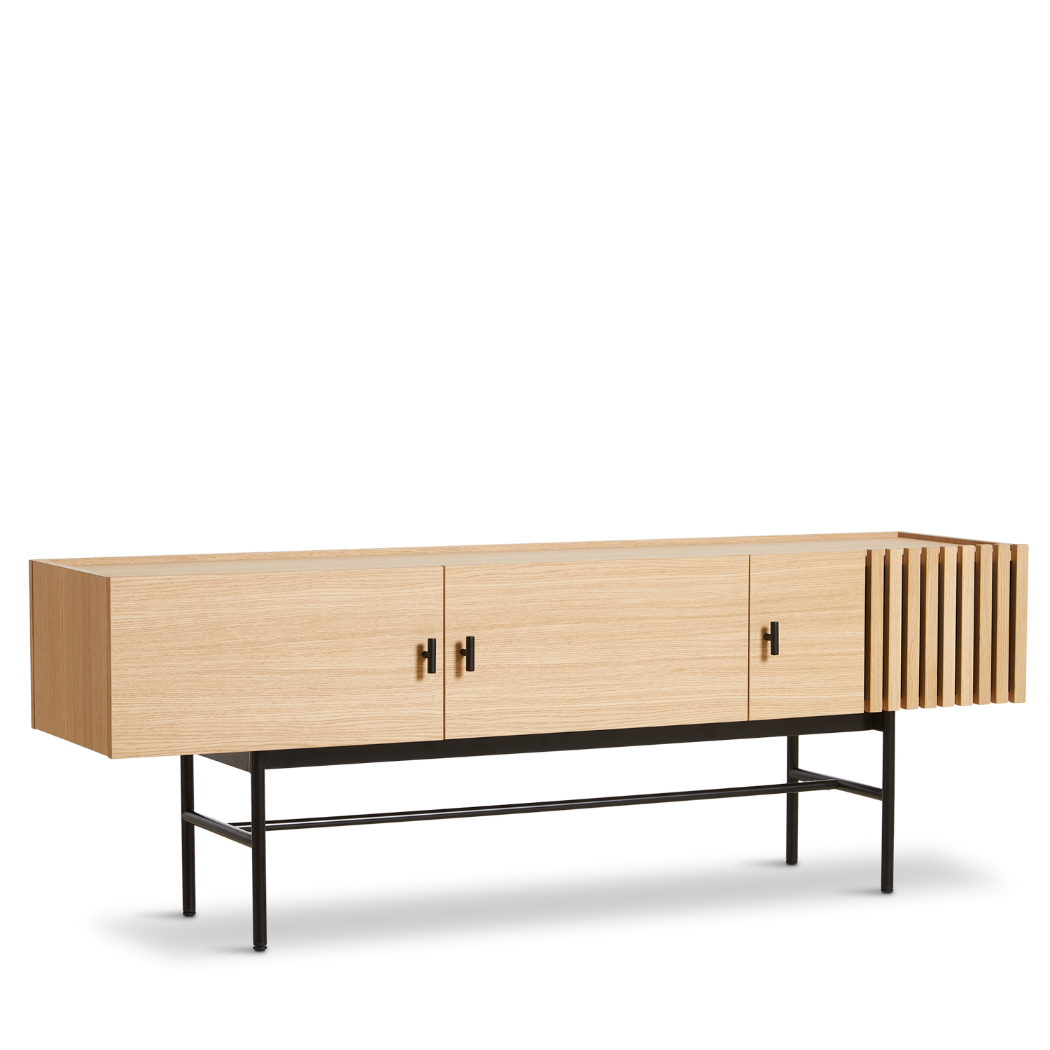 Woud - Array Low Sideboard (150 cm) - weiße pigmentierte Eiche