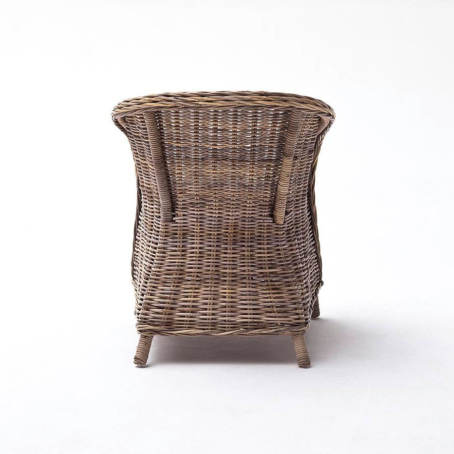 Wickerworks Bonsun Wicker Chair mit Kissen (verkauft als Paar)