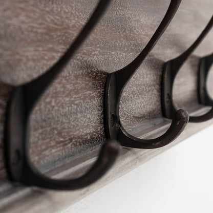 Halifax Knagerække Farve 4 Kroge Naturlig Wash - NovaSolo - DesignGaragen.dk