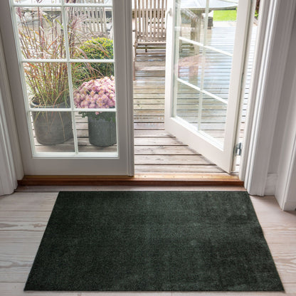 GULVMÅTTE 67 x 120 cm - UNI COLOUR/DARK GREEN - Tica Copenhagen - DesignGaragen.dk
