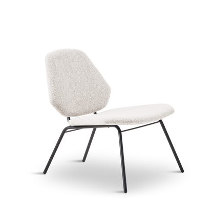 Woud - Lean Lounge Chair - Elfenbein