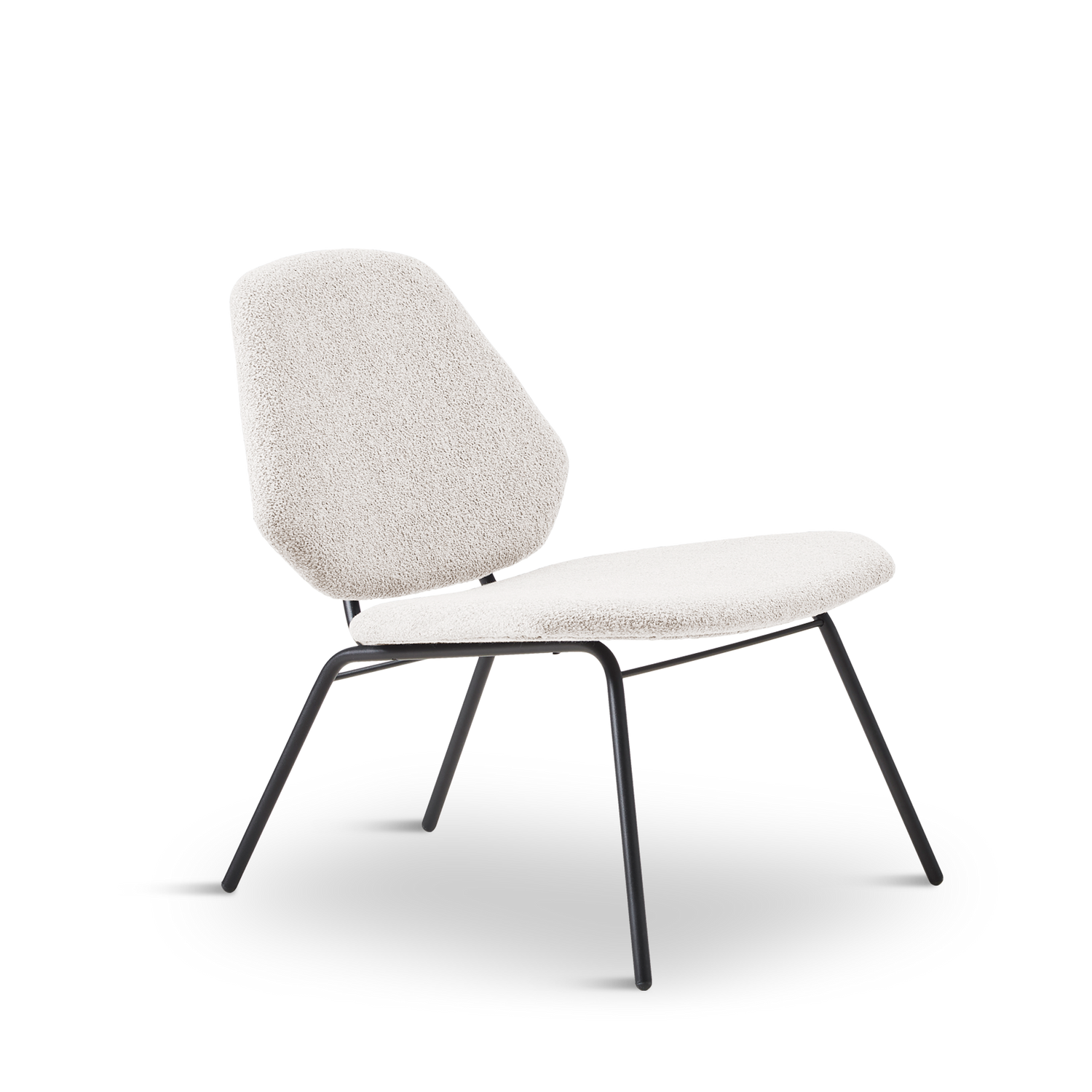 Woud - Lean Lounge Chair - Elfenbein