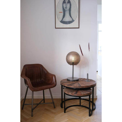 Markenzeichen Living Icon Leder Lounge Stuhl mit Armlehnen
