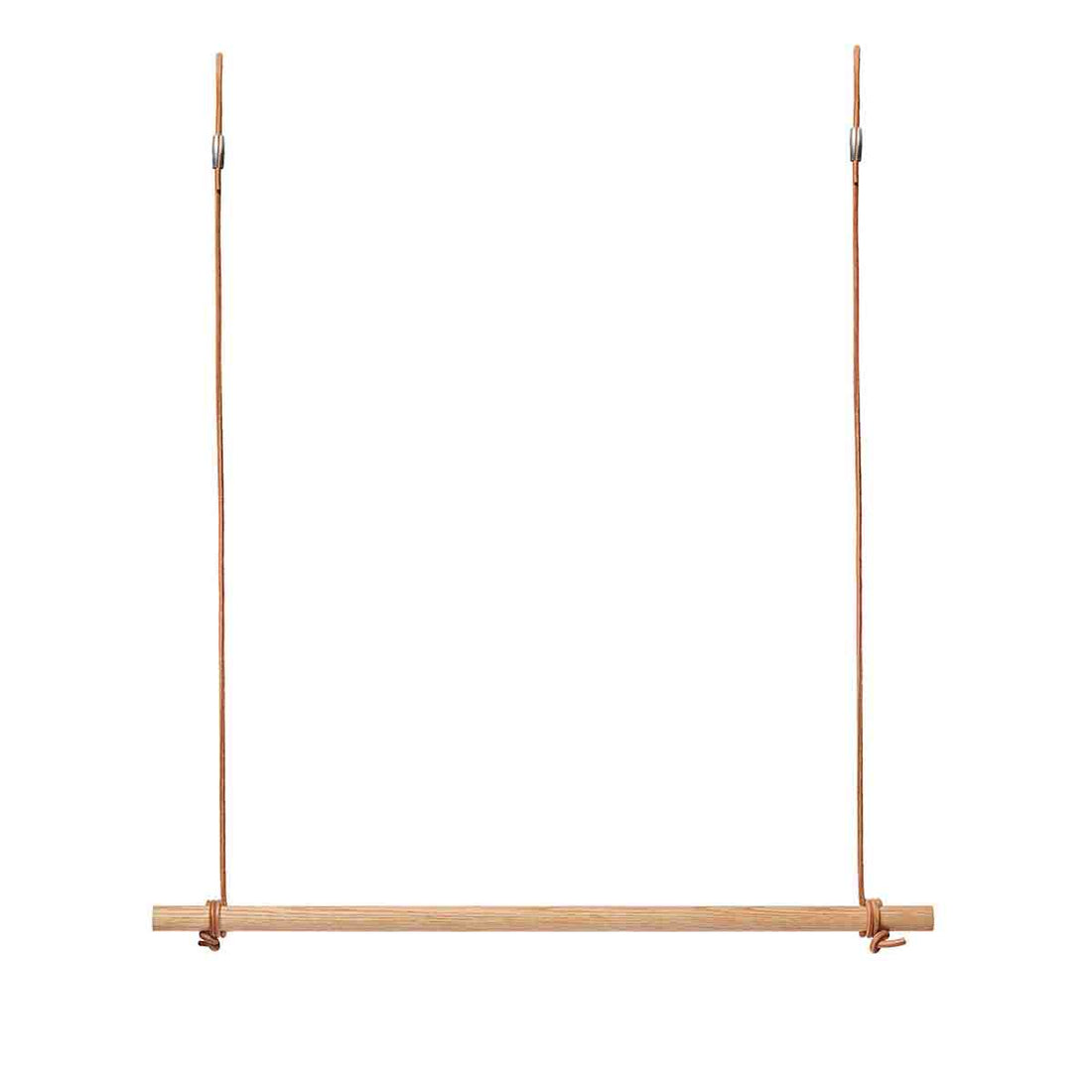 Eichehilfe Bar mit Leder - 80 cm