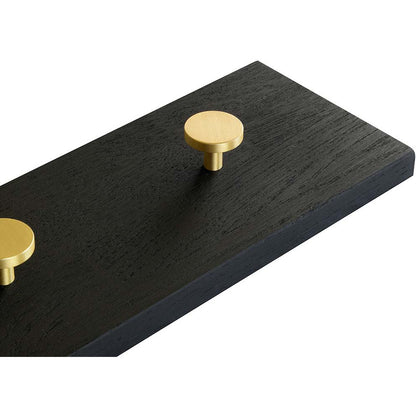 OAK Knagerække sort og messing - 100 cm - MOUD HOME - DesignGaragen.dk