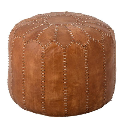 Bloomingville - Coby Puff, Fußschemel, Sitzkissen, Ziegenkin B60xh35 cm