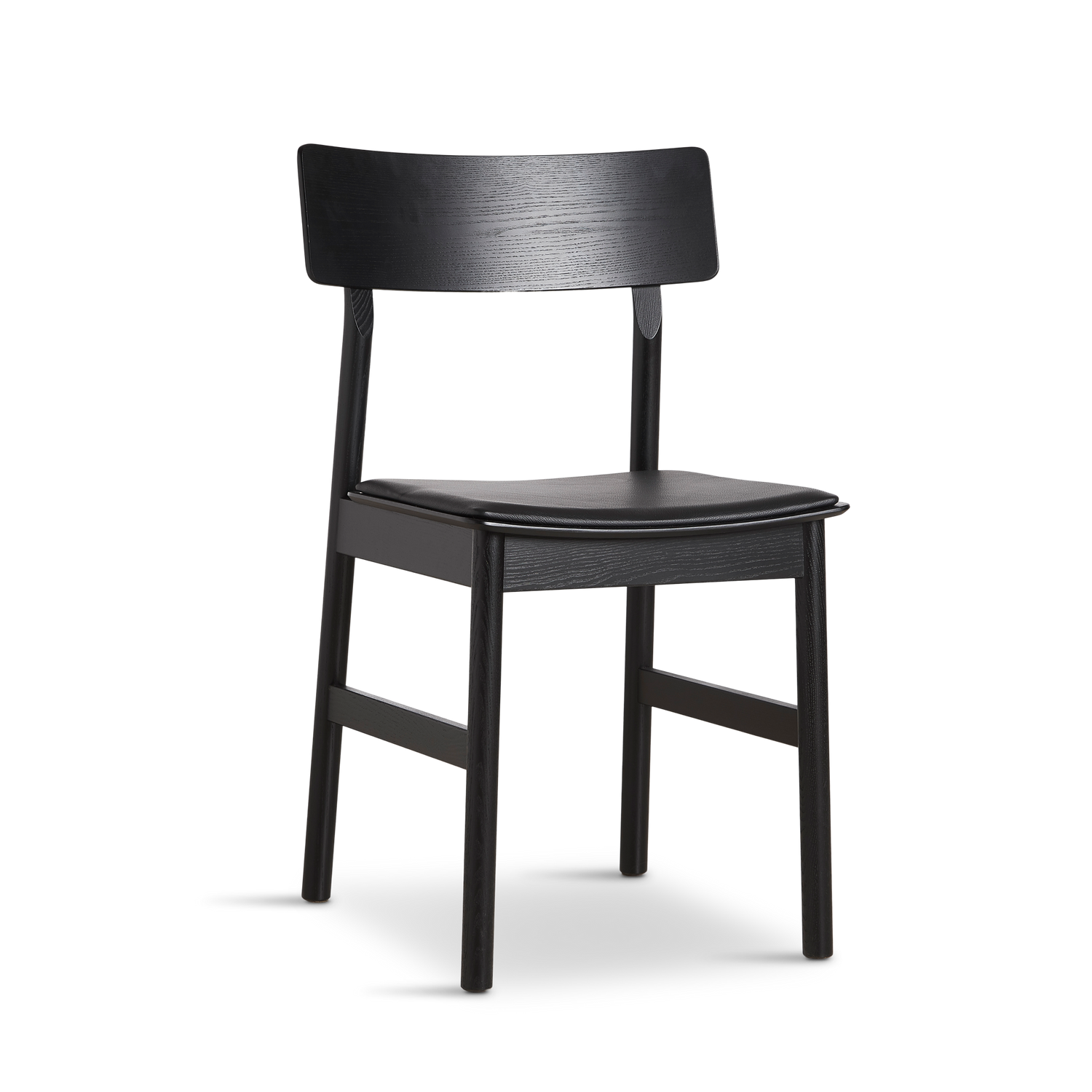 Woud - Pause Dining Chair 2.0 - Schwarz mit Leder