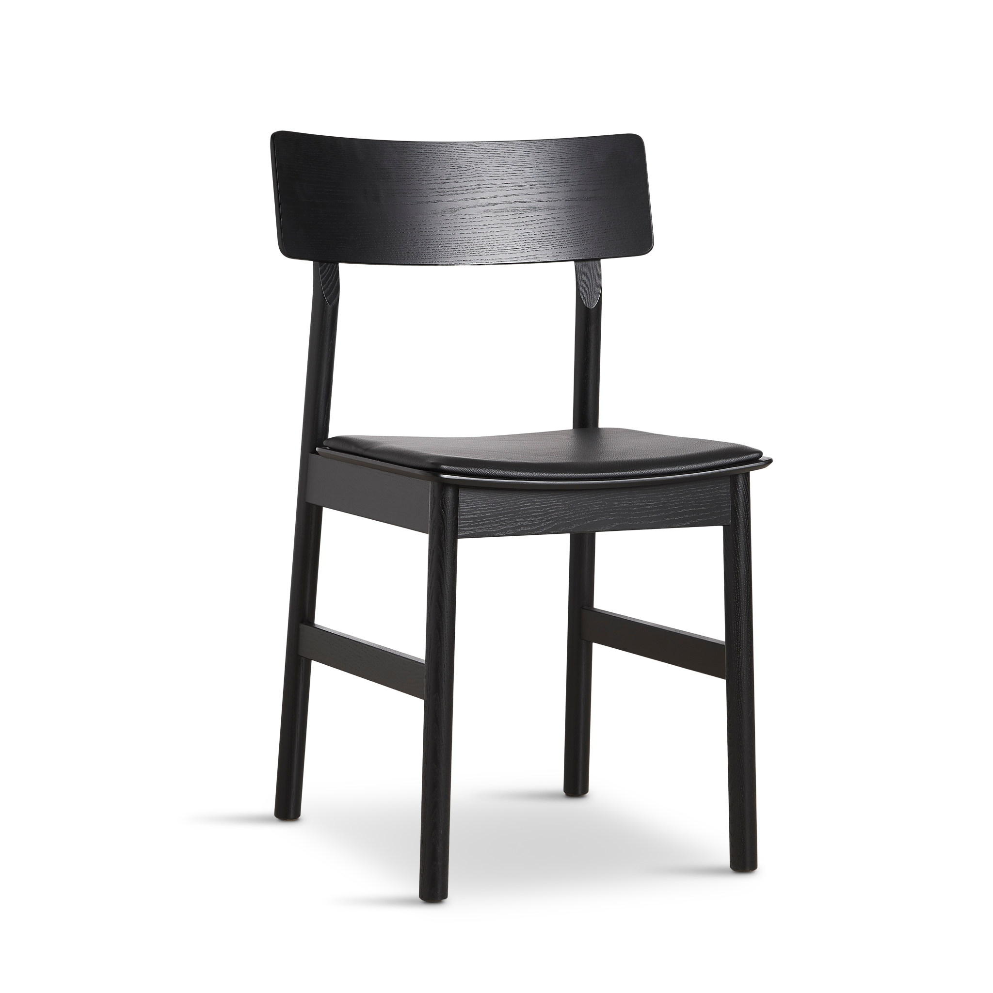 Woud - Pause Dining Chair 2.0 - Schwarz mit Leder