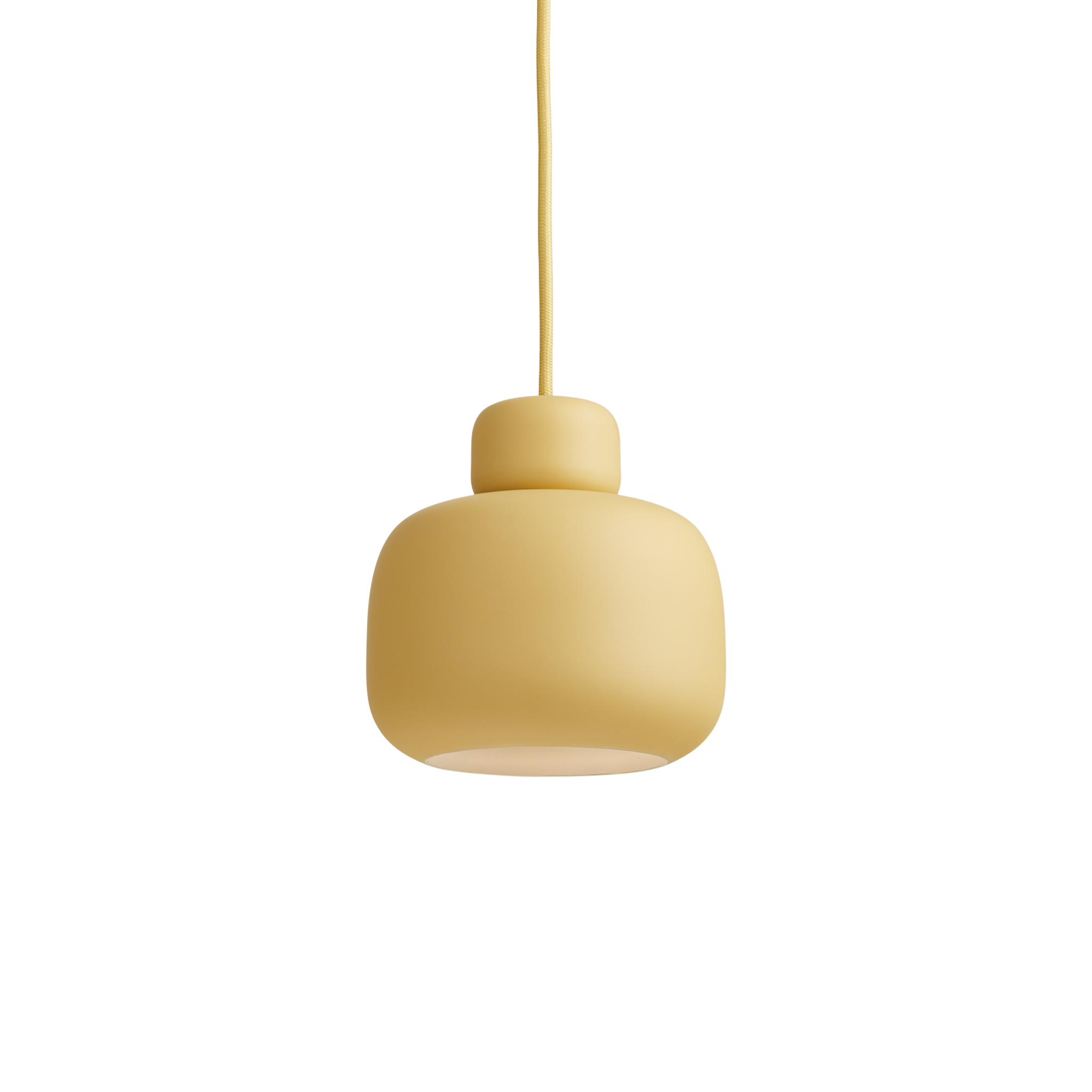 WOUD - Stone pendant (Small) - Mustard - WOUD - DesignGaragen.dk