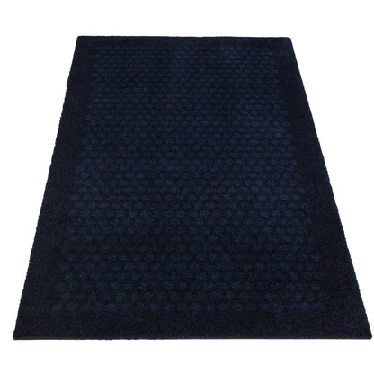 GELBE MATTE 67 x 120 CM - PUNKTE/BLAU