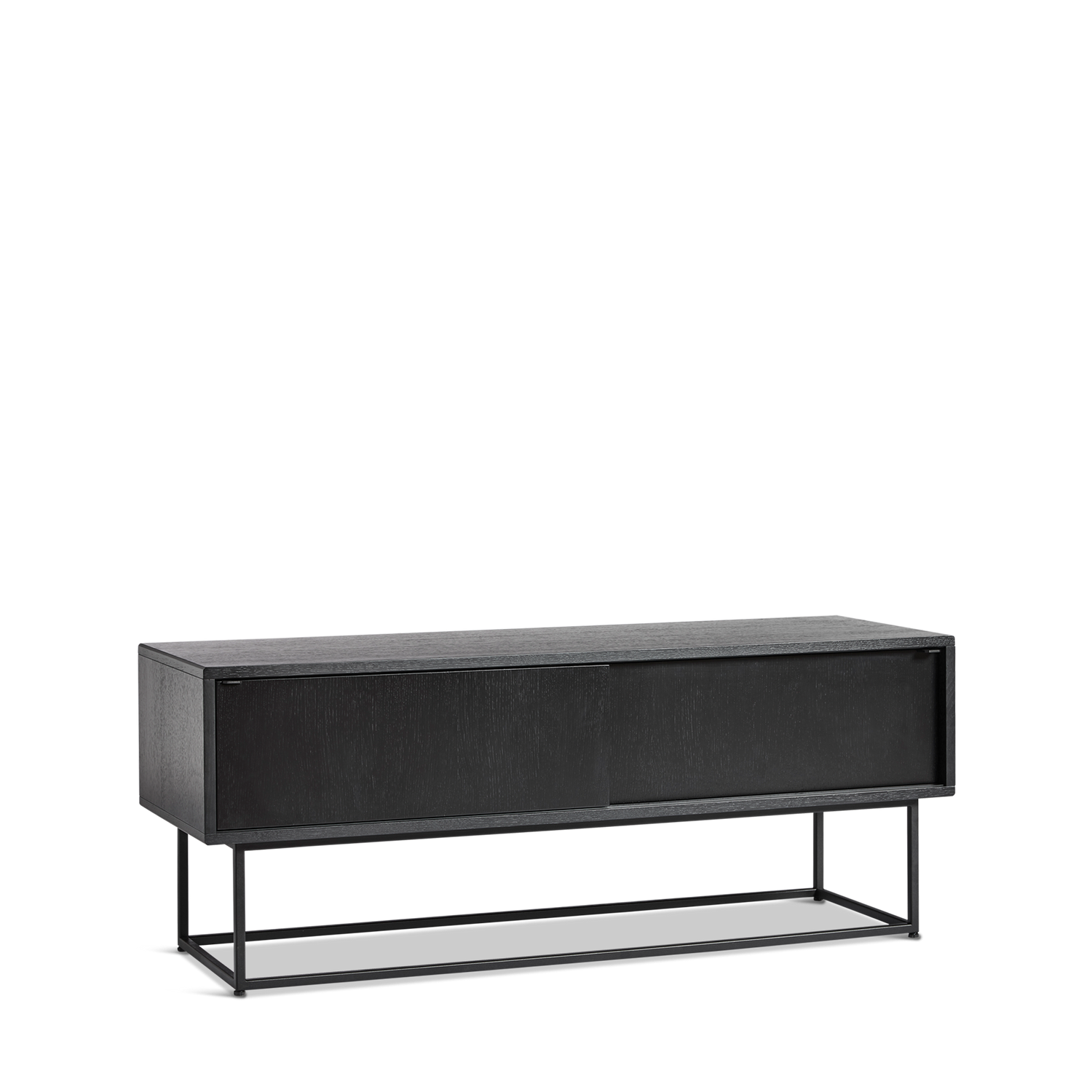 Woud - Virka Sideboard (niedrig) - schwarz