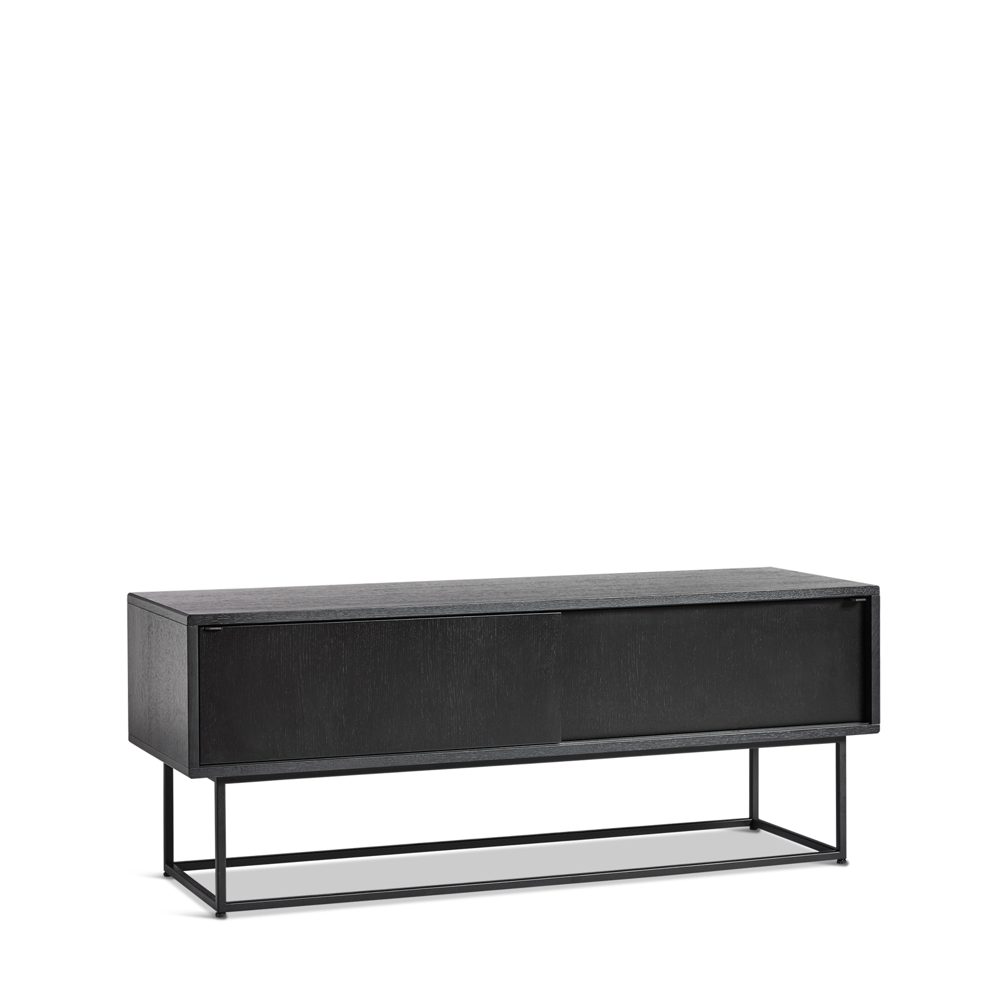 Woud - Virka Sideboard (niedrig) - schwarz