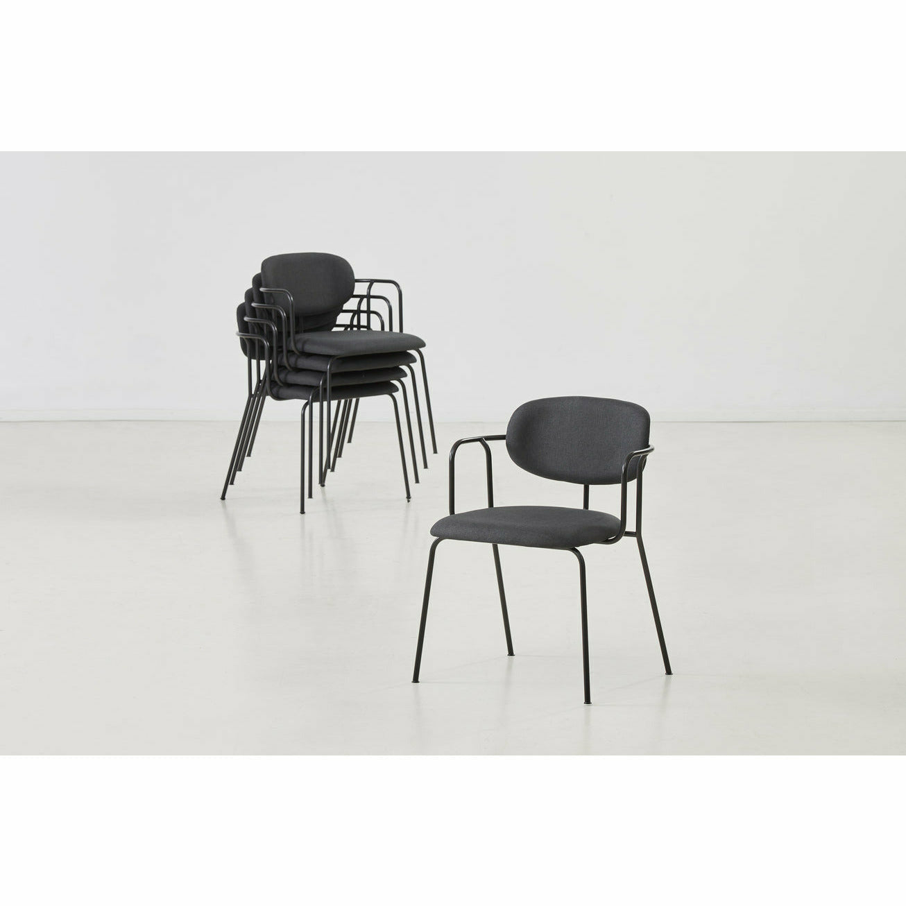 Woud - Frame Dining Chair - Dunkelgrau