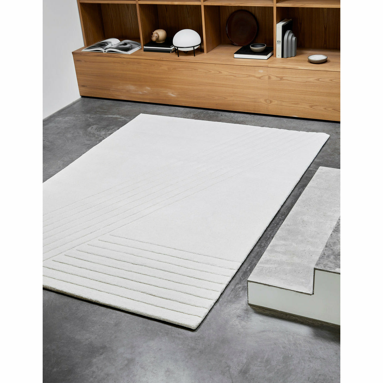 Woud - Kyoto Teppich (240 x 170) - aus weiß