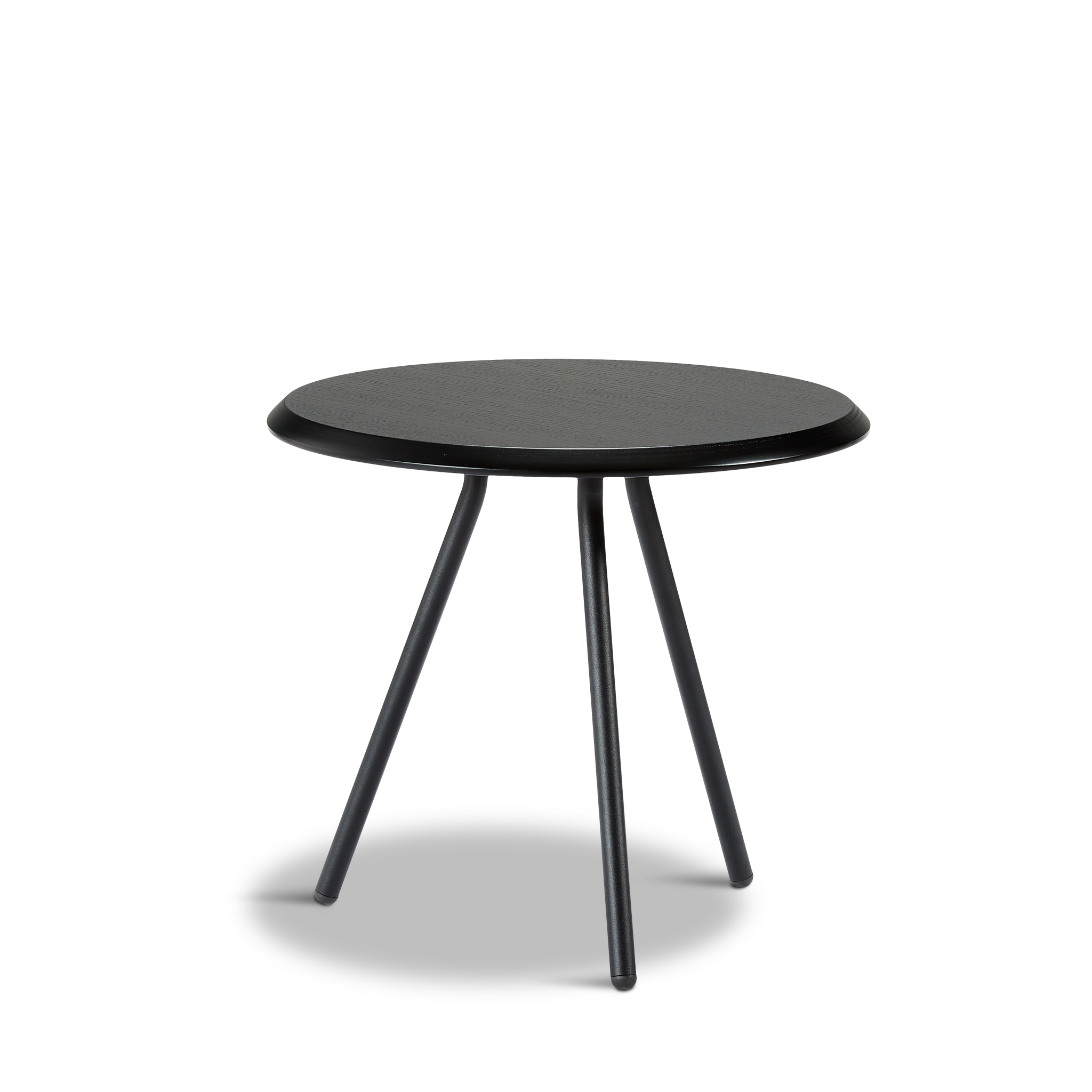 Woud - Egound Side Table - schwarze Asche (Ø45xh40,50)