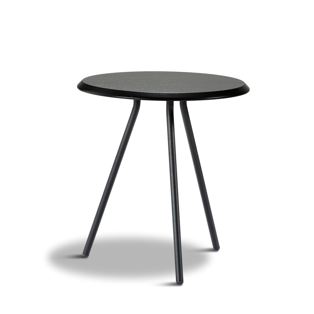 Woud - Egound Side Table - Schwarze Asche (Ø45xh49)