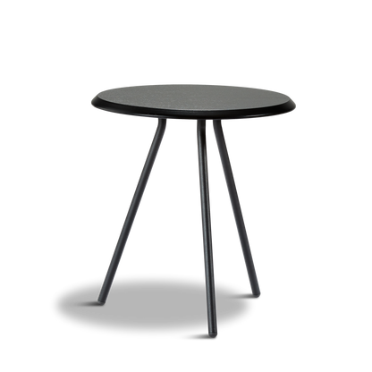 Woud - Egound Side Table - Schwarze Asche (Ø45xh49)