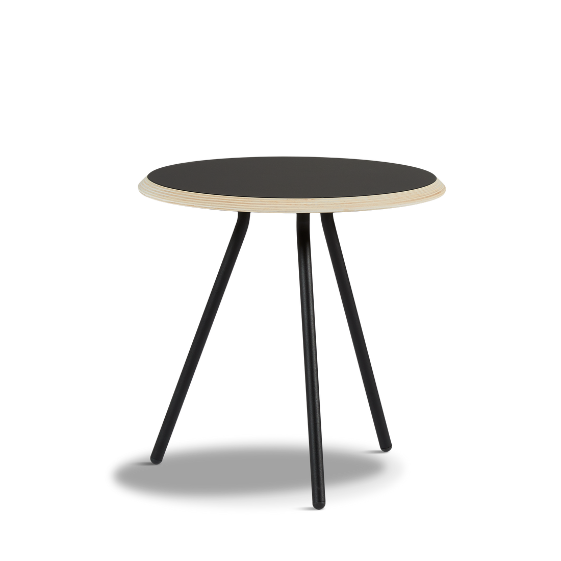 Woud - Egound Side Table - Holzkohle (Ø45xh44,50)
