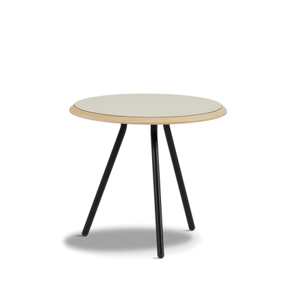 Woud - Egound Side Table - warmes Grau (Ø45xh40,50)