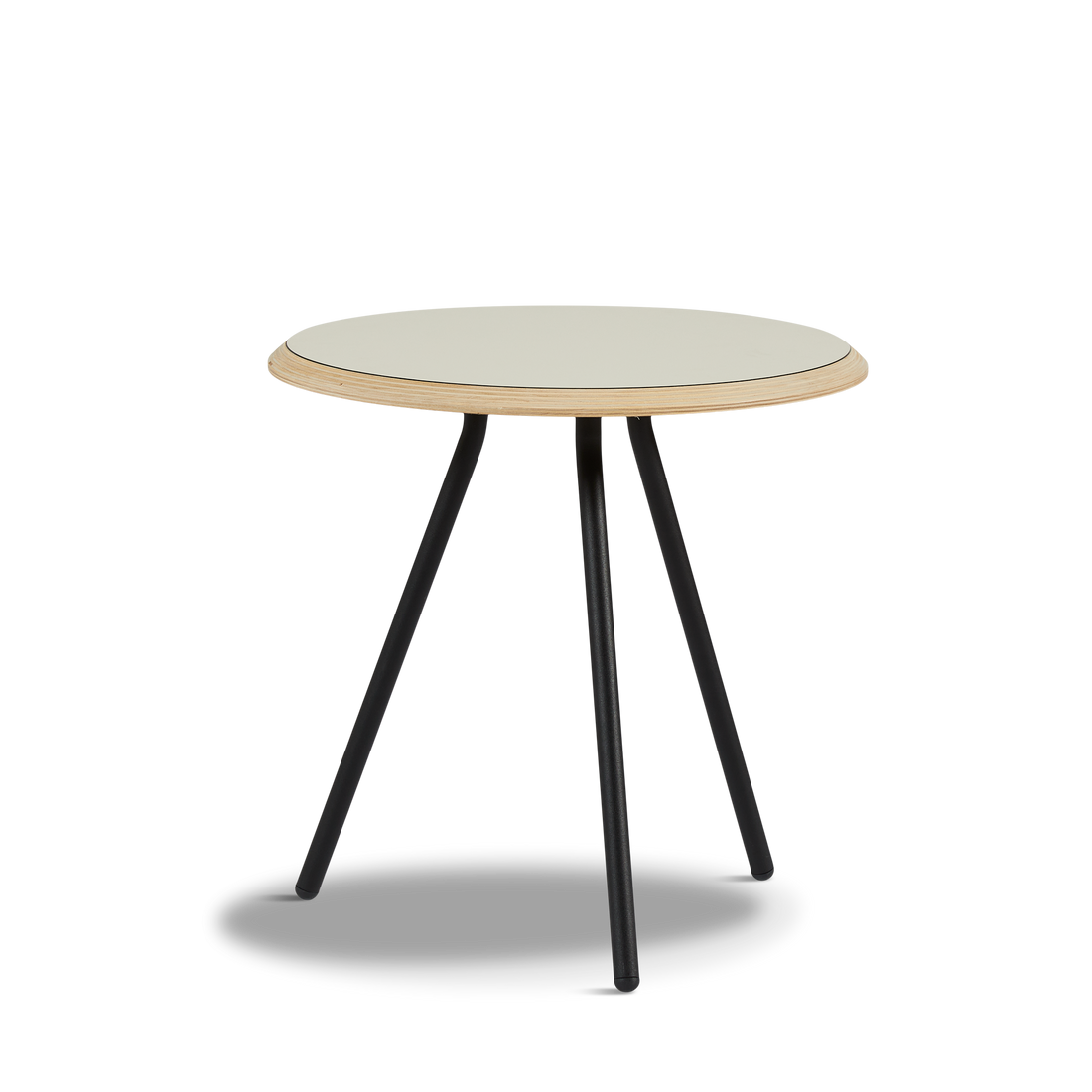 Woud - Egound Side Table - warmes Grau (Ø45xh44,50)