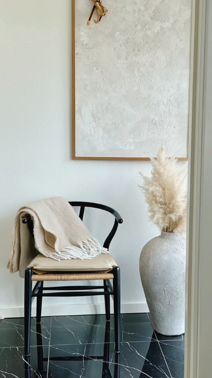 Kissen zu Hans J. Wegner Y -Chair CH24 in - Schwarzes Leder