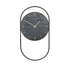 A-Wall clock - black with black metal ring - Andersen Furniture