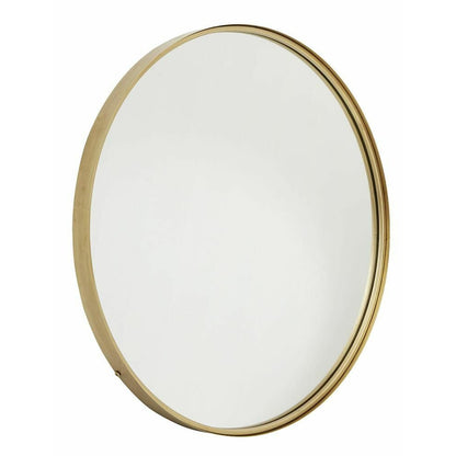 Nordal Rundt spejl i jern - ø80 cm - guld finish - Nordal - DesignGaragen.dk