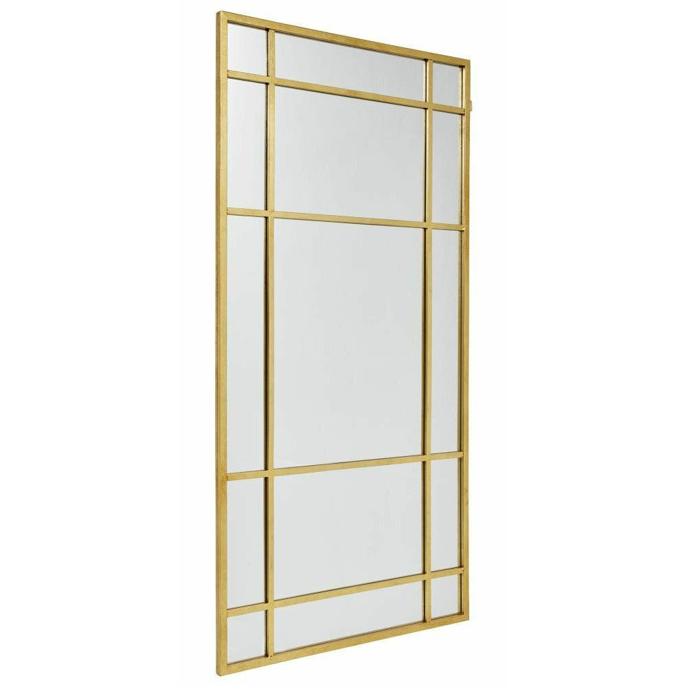 Spiritspiegel mit Eisenrahmen - 204x102 cm - Gold Finish