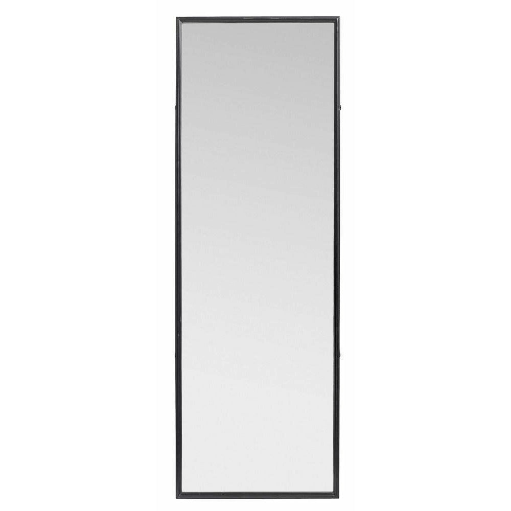 Nordal DOWNTOWN Spiegel mit Eisenrahmen - h150 cm - schwarz