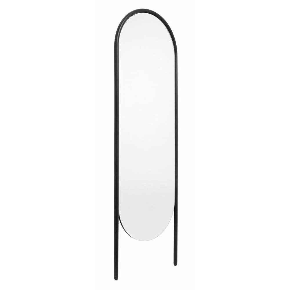 Nordal WONDER Standspiegel mit Eisenrahmen - h174 cm - schwarz