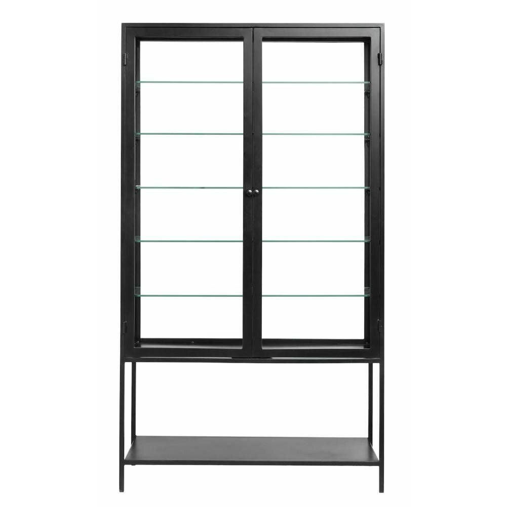 Nordal MONDO Vitrine aus Eisen - 198x112 - schwarz